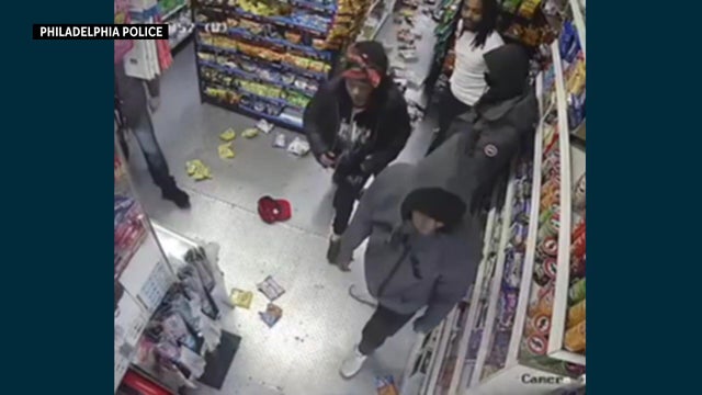 A photo from a surveillance video captured in a convenience store 