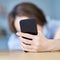 A woman with a smartphone 