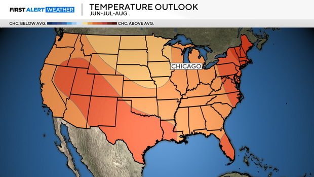 Summer 2025 temperature outlook 