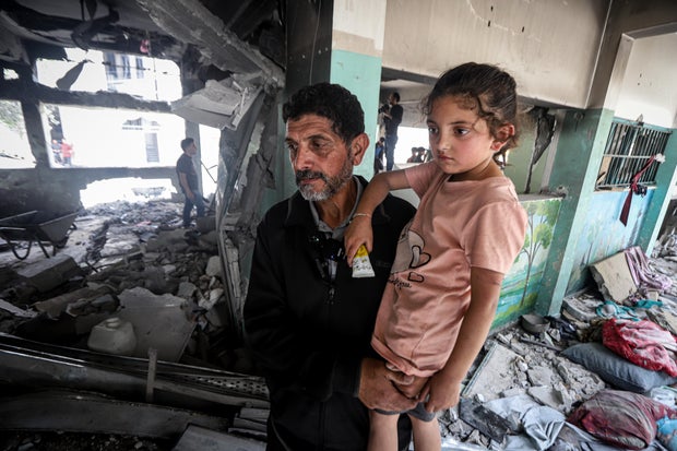 7-year-old Palestinian girl miraculously rescued from the flames 